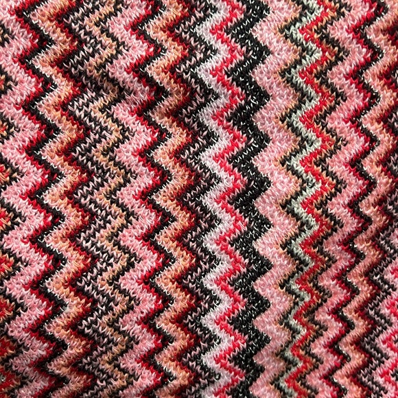 Chevron Wool Blend Ruana XL - Picture 6 of 7